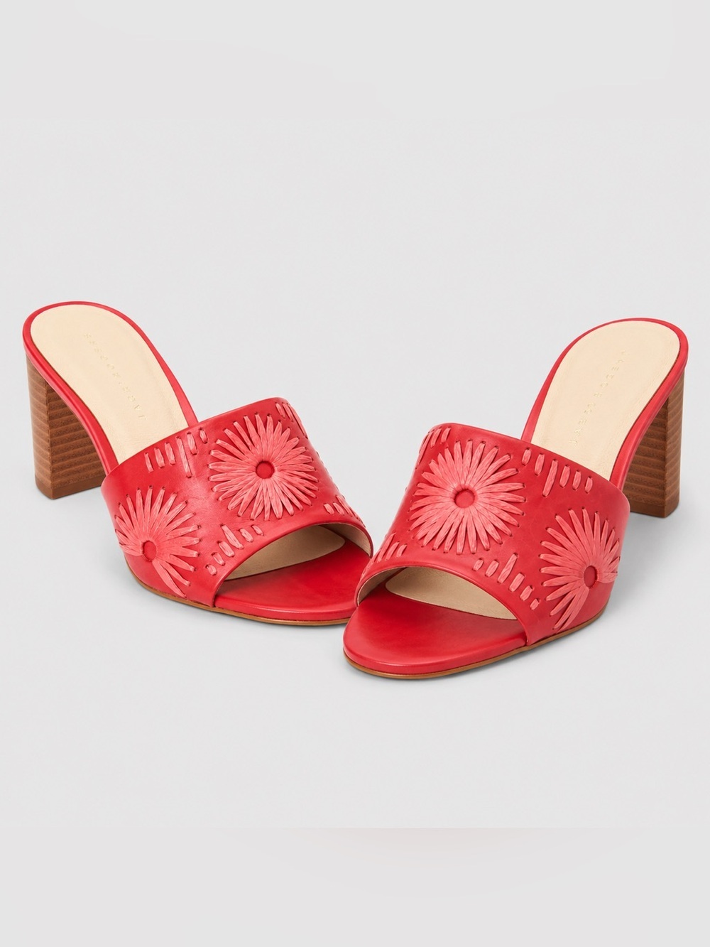 JACK ROGERS Susie Block Heel red size 7.5-Brand new